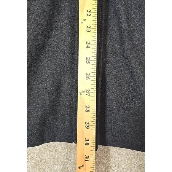 GUESS Wool Blend Winter Coat Gray Lined Toggle Buttons Removable Hood Women's L - Picture 6 of 16